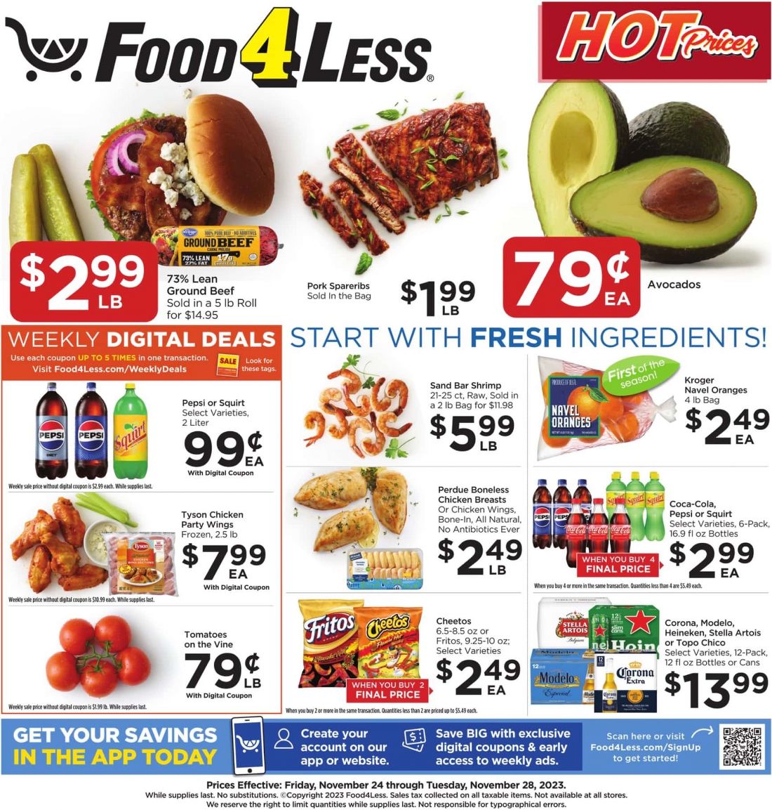Food 4 Less Black Friday June 2024 Weekly Sales, Deals, Discounts and Digital Coupons.