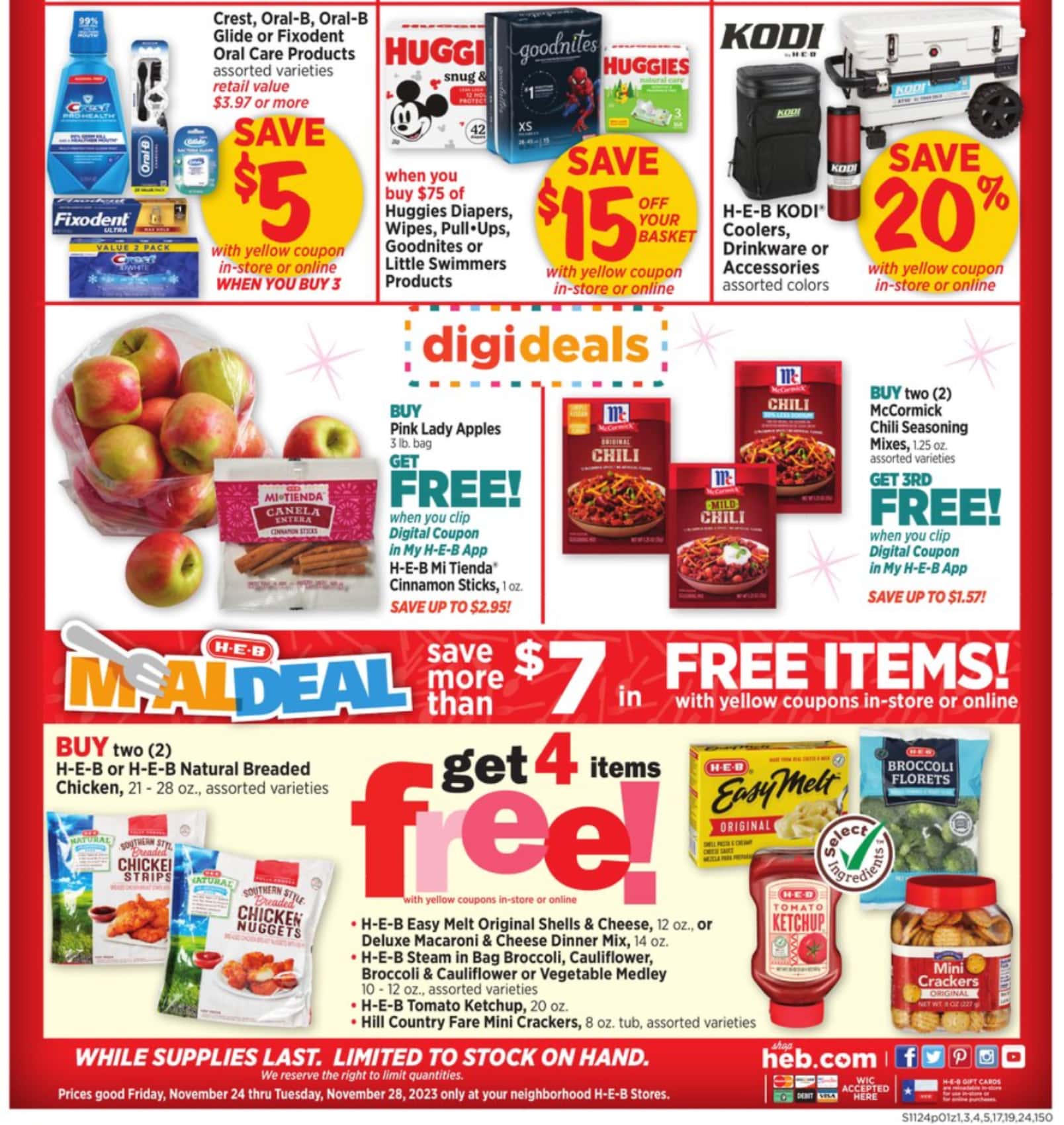 HEB Black Friday July 2024 Weekly Sales, Deals, Discounts and Digital Coupons.