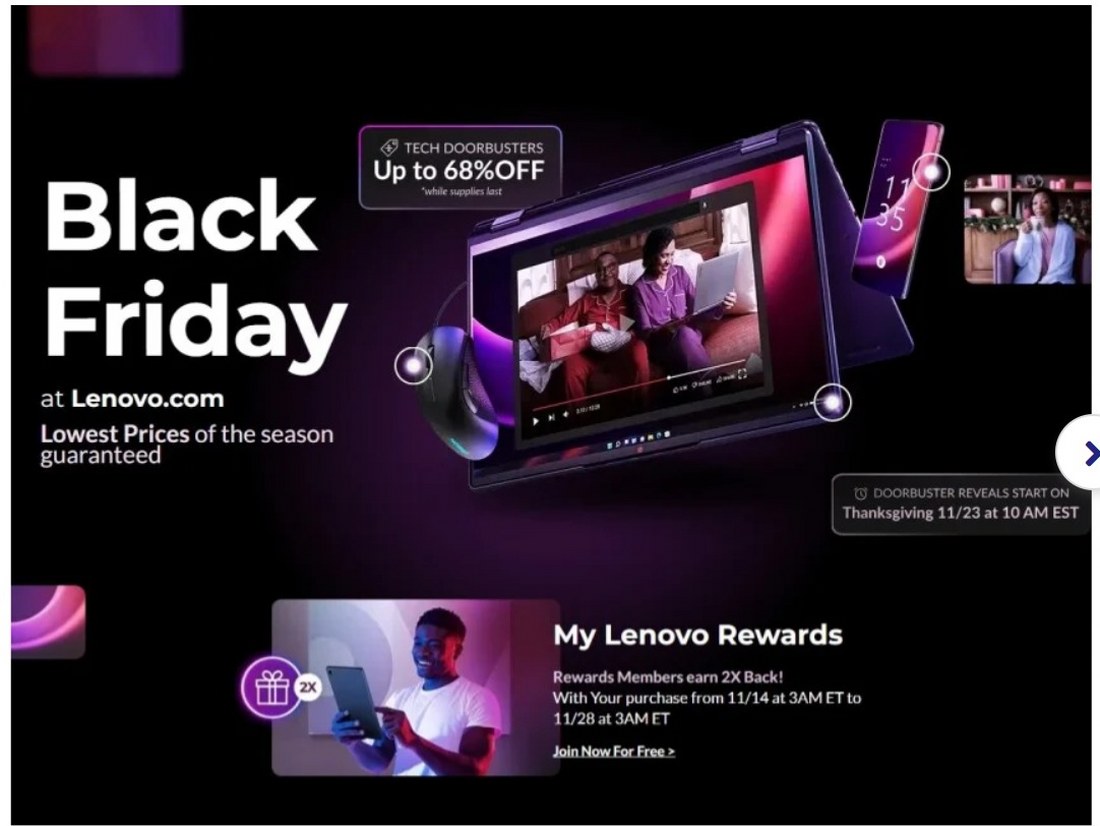 Lenovo Black Friday July 2024 Weekly Sales, Deals, Discounts and Digital Coupons.