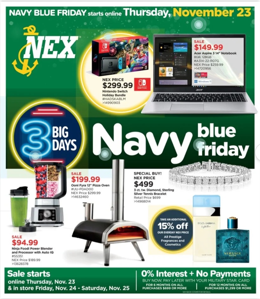 Navy Exchange Black Friday July 2024 Weekly Sales, Deals, Discounts and Digital Coupons.