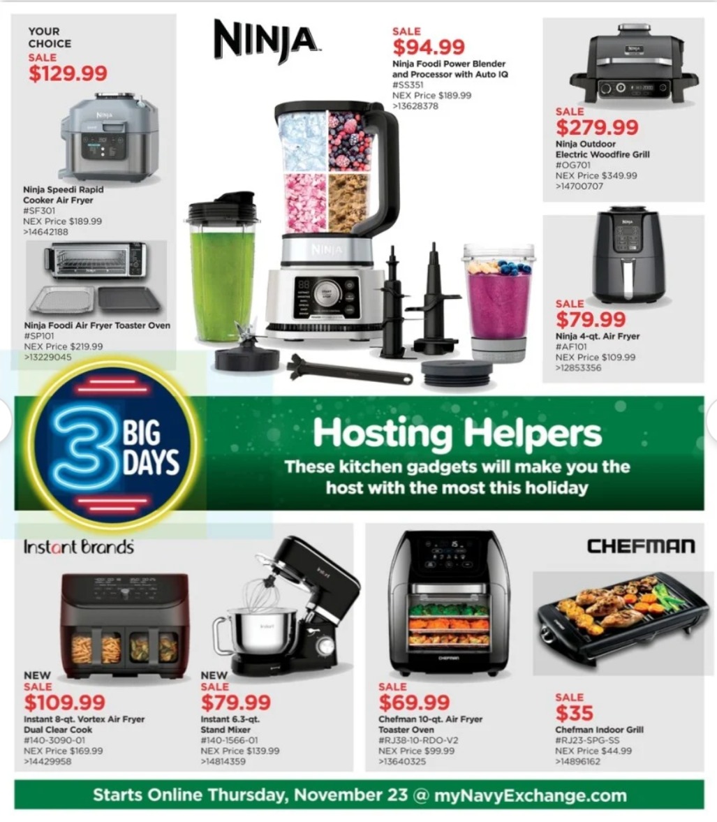 Navy Exchange Black Friday September 2024 Weekly Sales, Deals, Discounts and Digital Coupons.