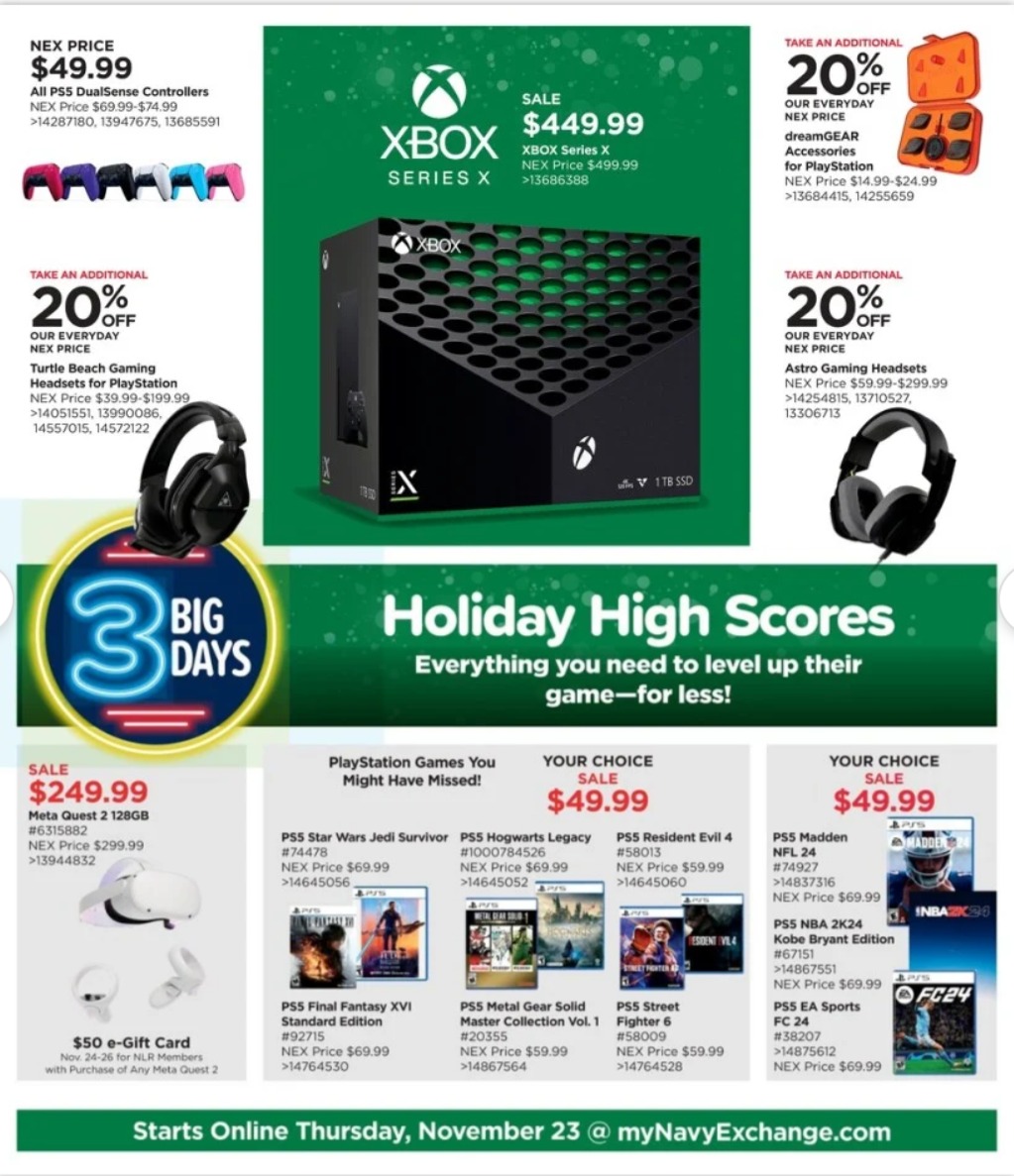 Navy Exchange Black Friday September 2024 Weekly Sales, Deals, Discounts and Digital Coupons.