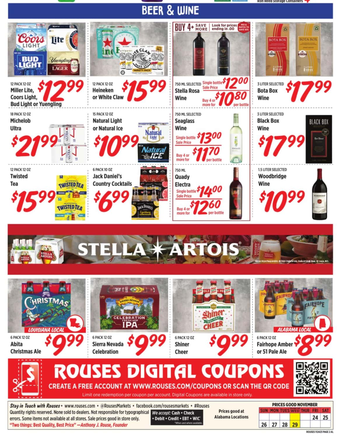 Rouses Black Friday July 2024 Weekly Sales, Deals, Discounts and Digital Coupons.