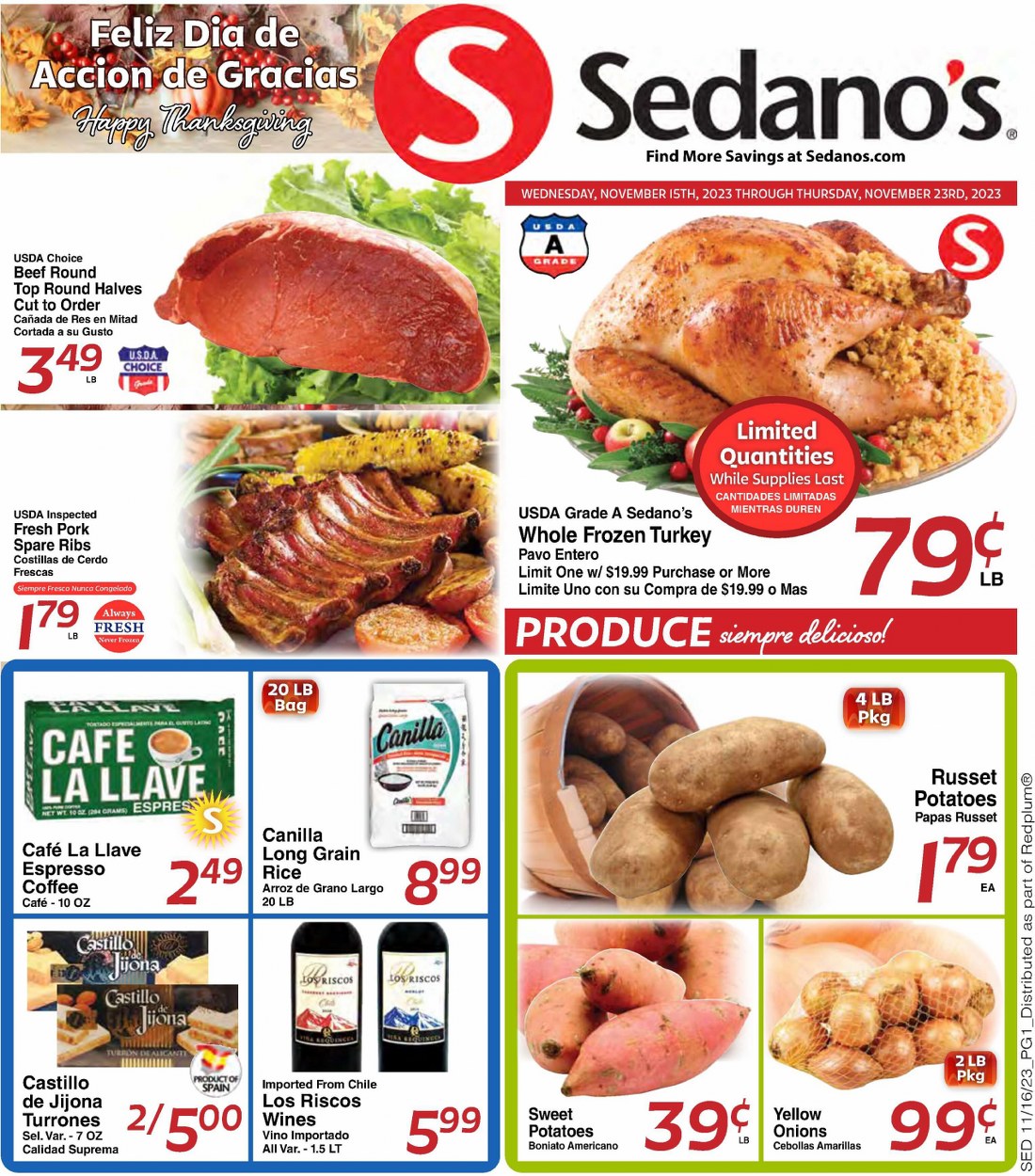 Sedano's Black Friday July 2024 Weekly Sales, Deals, Discounts and Digital Coupons.