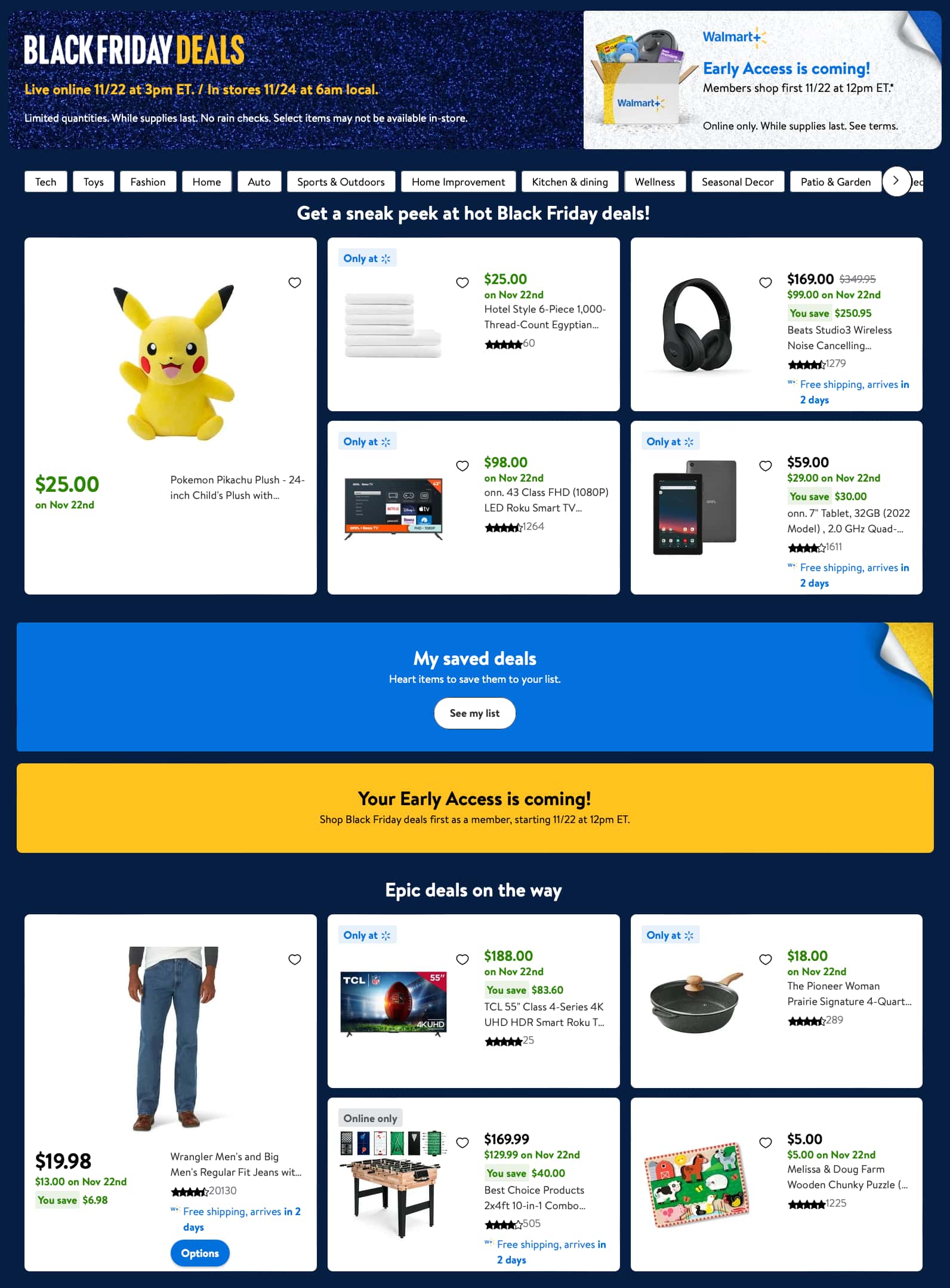 Walmart Black Friday July 2024 Weekly Sales, Deals, Discounts and Digital Coupons.