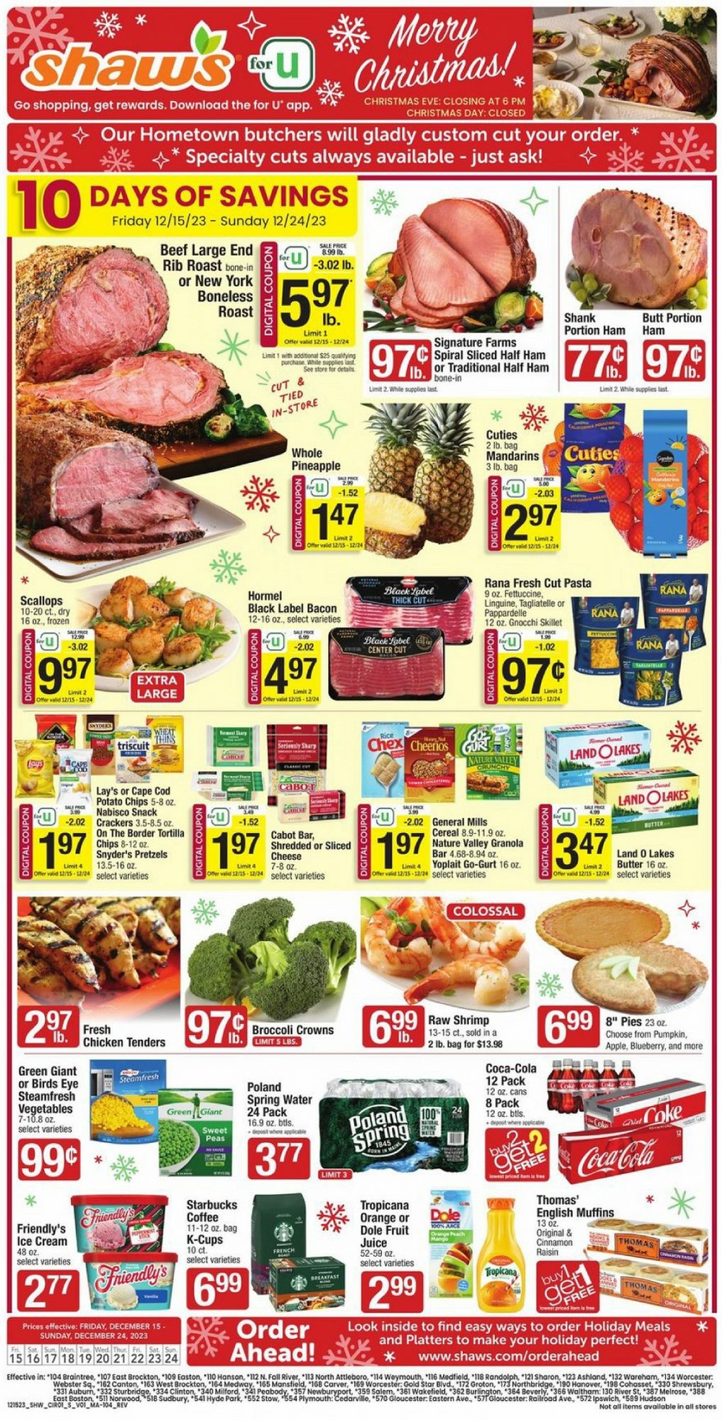 Shaw's Christmas July 2024 Weekly Sales, Deals, Discounts and Digital Coupons.
