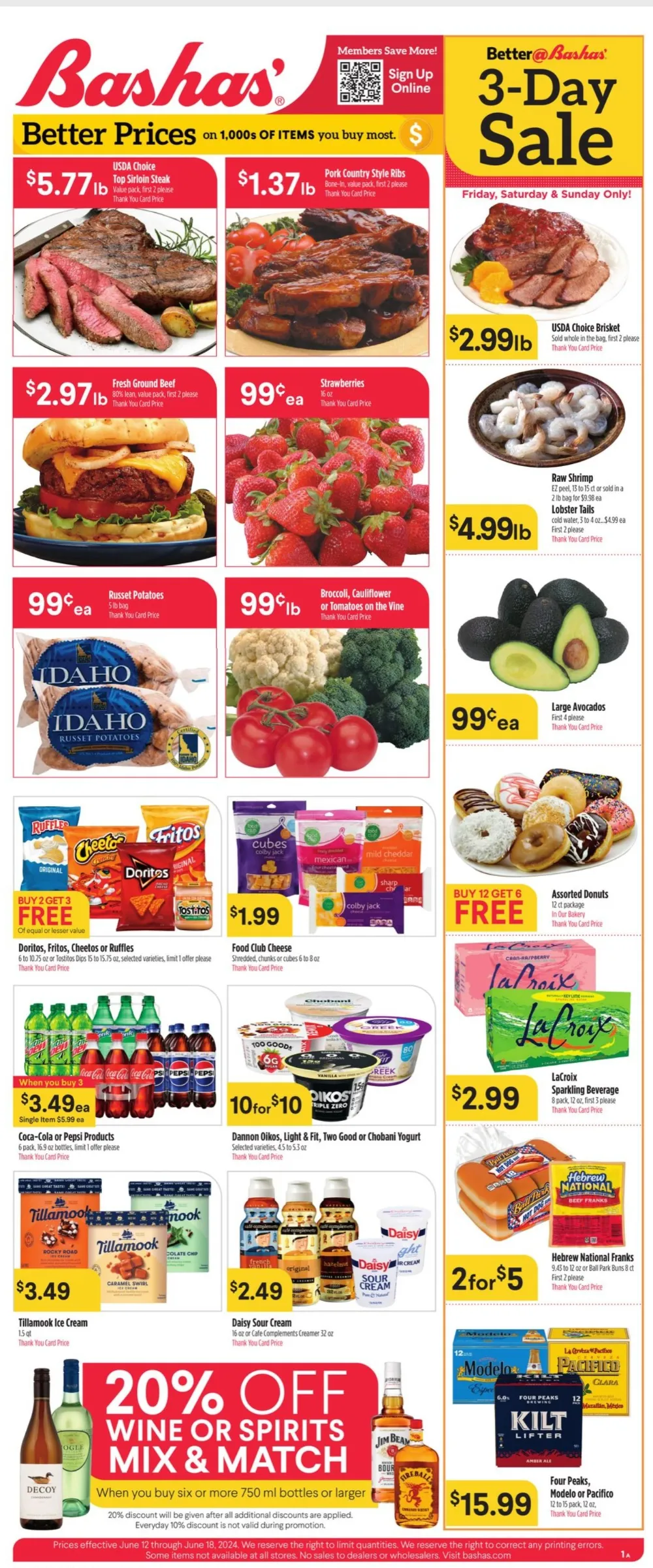 Bashas July 2024 Weekly Sales, Deals, Discounts and Digital Coupons.