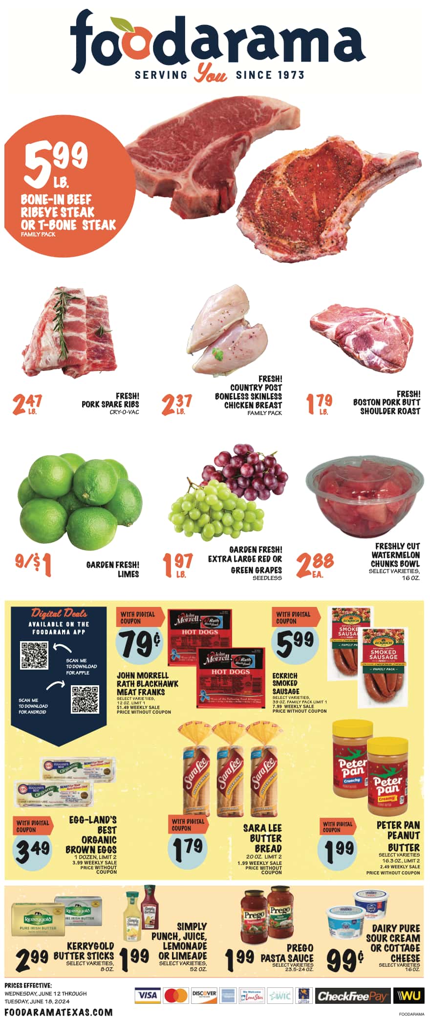 Foodarama Weekly Ad July 2024 Weekly Sales, Deals, Discounts and Digital Coupons.