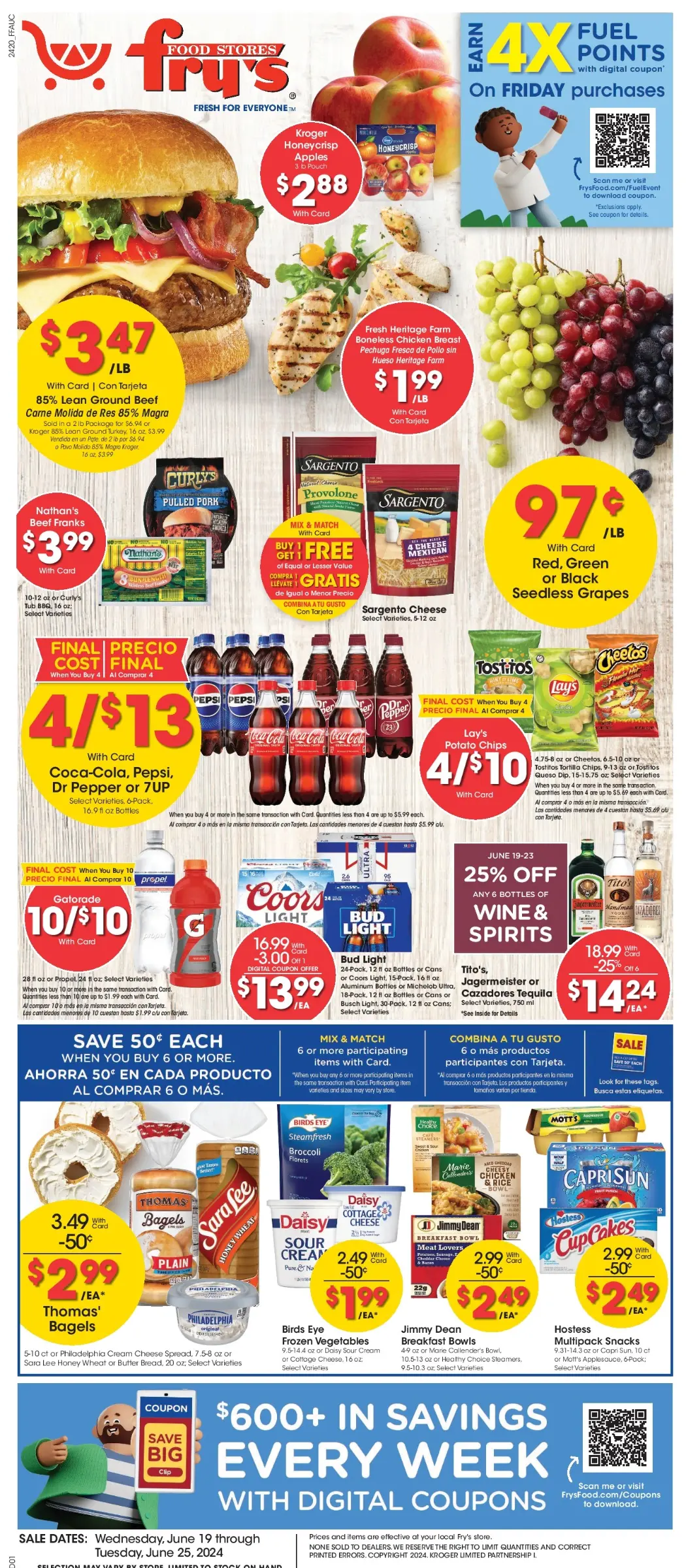 Fry's Food July 2024 Weekly Sales, Deals, Discounts and Digital Coupons.