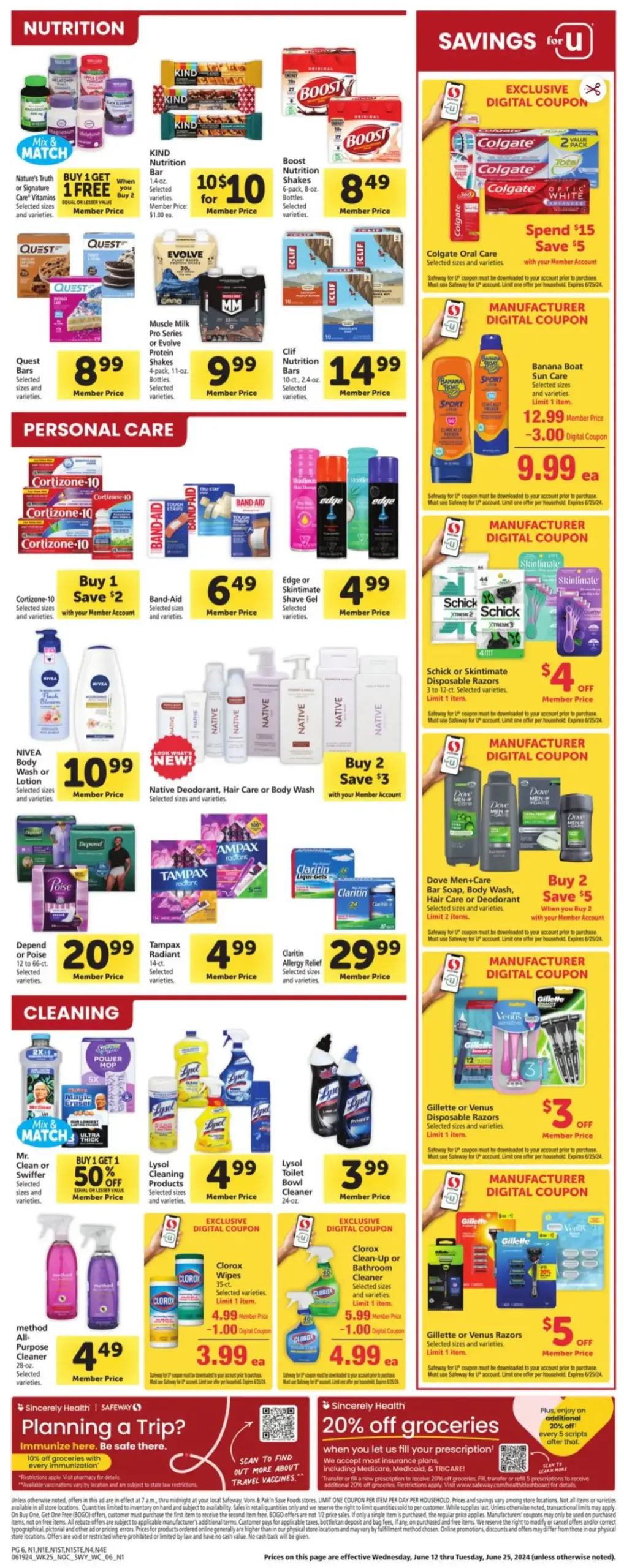 Safeway July 2024 Weekly Sales, Deals, Discounts and Digital Coupons.