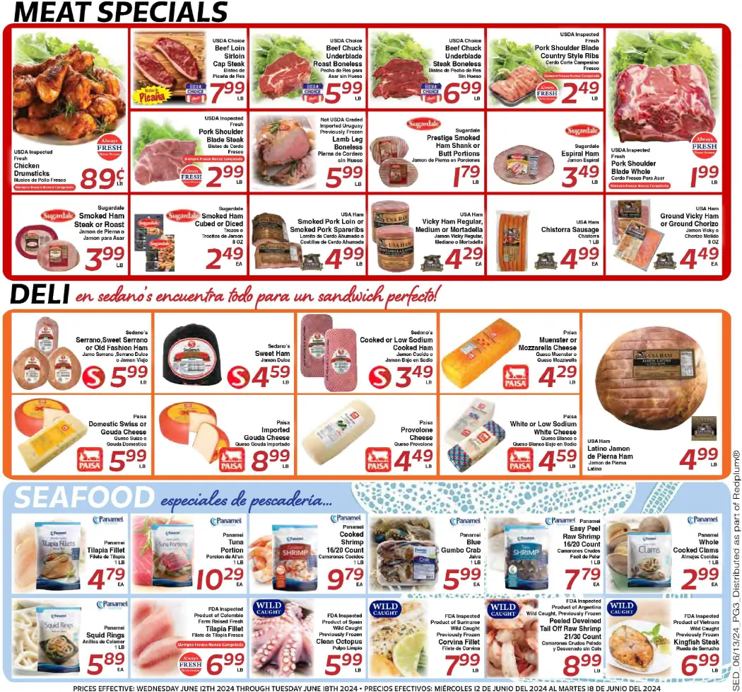 Sedano's Weekly Ad July 2024 Weekly Sales, Deals, Discounts and Digital Coupons.