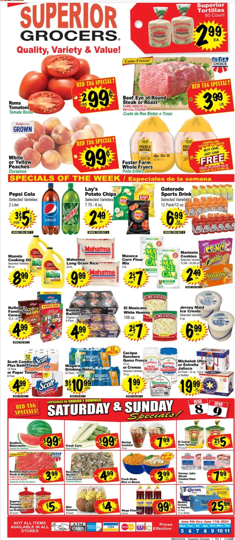 Superior Grocers July 2024 Weekly Sales, Deals, Discounts and Digital Coupons.