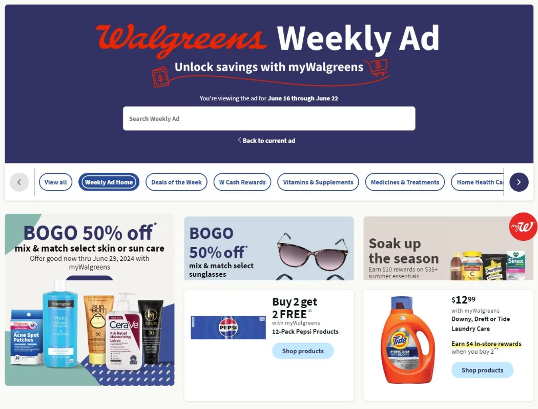 Walgreens July 2024 Weekly Sales, Deals, Discounts and Digital Coupons.