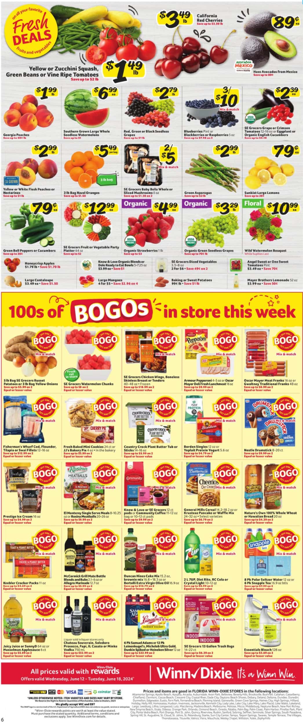 Winn Dixie Weekly Ad July 2024 Weekly Sales, Deals, Discounts and Digital Coupons.